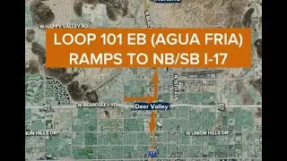 Loop 101 in the West Valley will close for construction