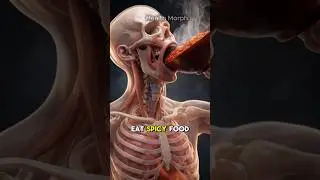 Spicy Food Inside the Human Body (3D Medical Animation)#shorts #humanbody #healthyeating
