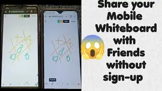 Share your mobile Whiteboard with Friends without sign-up 😱🔥#review #whiteboard #share ||
