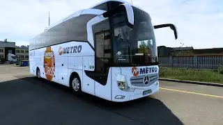 Mercedes-Benz Travego 15 SHD | ETS 2 - 1.45 Bus Mod | Prague 🇨🇿 to Budapest 🇭🇺