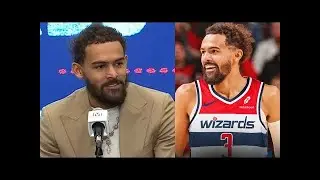 Trae Young reacts to Wizards trade - FULL Introductory Press Conference