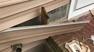 How I attached a vinyl railing to a vinyl sided wall