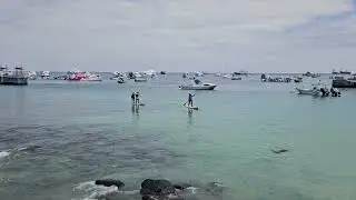 returning from a Wreck Bay paddleboard tour
