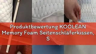 Produktbewertung KOOLEAN Memory Foam Seitenschl&auml;ferkissen, Schwangerschaftskissen, Stillkissen mit B
