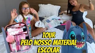 TOUR PELO MATERIAL ESCOLAR DA LAURINHA *mostramos tudo*