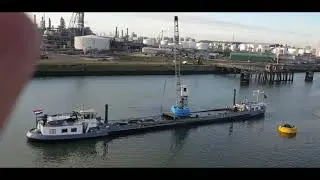 How spot dredging is done in the river and how ship's garbage is collected