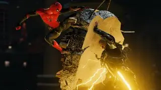 Spider-Man (Far From Home Suit) Electro and Vulture BOSS Fight - Spider-Man PS4