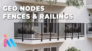 WOW! Blender Geometry Nodes Fences by iMeshh.com ~ Feature Reel