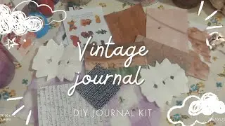 Diy vintage journal kit 💗 #craftyluna #editing #viral #trending 