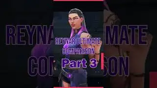 How fast can Reyna shoot in her Ultimate? / Side by Side comparison/ PART 3 #shorts #Valorant