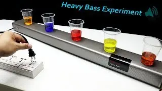 Heavy bass VS water in a cup - Blitzwolf Soundbar BW-SDB2