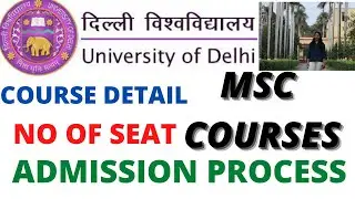 DU MSC COURSES #du #du admission process#msc #delhi #cucet #delhiuniversity #biochemistry