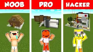 MINECRAFT: CASA NOOB vs PRO vs HACKER 😱😂 BEBE NOOB vs MICHI MIAU vs TIKKO