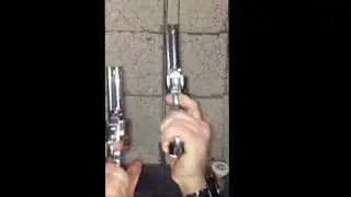 Gunfighter with Ruger New Vaquero Birdshead Revolvers in .45 acp