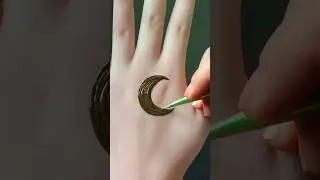 Eid special Easy Chand mehndi design ✨️ #shortvideo #mehndi #mehndidesign #ytshorts #shorts #viral