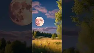 Strawberry Moon 🍓🌙#shorts #strawberrymoon #rarephenomenon #rareevent
