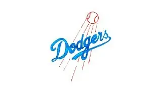 How to Draw the Los Angeles Dodgers Logo