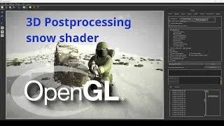 3D Postprocessing snow shader, OpenGl , C++