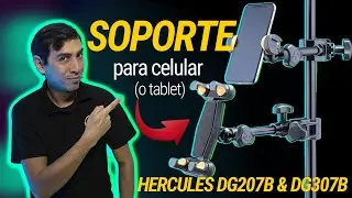 SOPORTE PARA CELULAR Y TABLET (2 EN 1): H&Eacute;RCULES DG207B Y DG307B 🇵🇪TAKARHI - TABLET AND PHONE HOLDER
