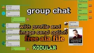 group chat aia file | free aia file | chat kodular aia file #techmasteraia