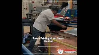 Our Screen Printing facility in Las Vegas