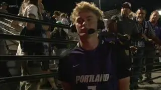 #4 Portland Men's Soccer vs. Denver (3-2) - Joe Highfield Post Match Interview