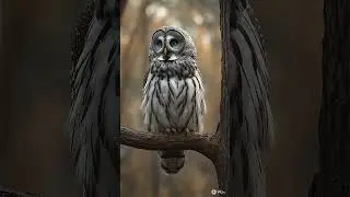 Great Grey Owl [ Strix nebulosa ] #birdsofthewoldindex #Planetpaws&claws
