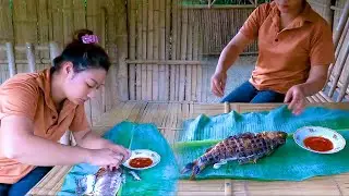 Simple Farm Life: Cleaning the Garden and Cooking Fragrant Grilled Fish - L&yacute; Mai Daily Life