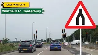 Driving Whitfield to Canterbury - the A2 duel carriageway
