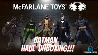 McFarlane Batman Haul Unboxing | The Arkham Knight |  Batman Dark Detective | Batman Duke Thomas