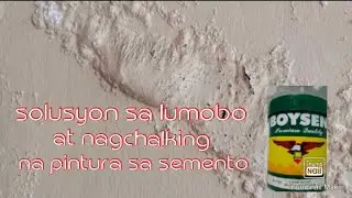 Solusyon sa lumobo at nagchalking na pintura sa semento