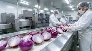 Inside a High-Tech Onion Processing Factory | From Raw Onions to Packaging