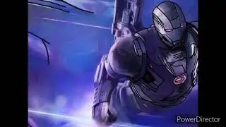 Digital drawing of Avengers(Colonel Rhodes/War machine) | Timelapse