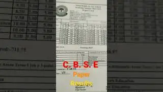 C. B. S. E  paper results 🤘. #cbse #paper #exam #upsc #percentage #shots