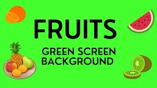 FRUITS IN GREEN SCREEN BACKGROUND|COPYRIGHT FREE CONTENT