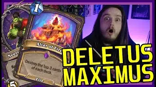 This Deck WON AN OPEN CUP!? | DELETE BURN WARLOCK | Hearthstone
