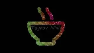 Icon soup is made up of LED square shapes that shimmer and flicker. There are black dead diodes