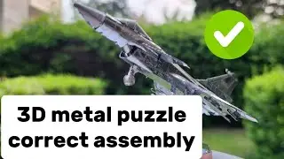 3D metal puzzle,  correct assembly