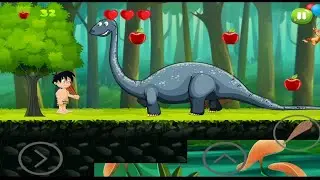 Jungle adventure 1 danger dianosour boss #10 - Dodon games | android gameplay
