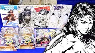 Epic Comic Book Collection Pickups J Scott Campbell - Artgerm - David Finch Variants Mystery Comics