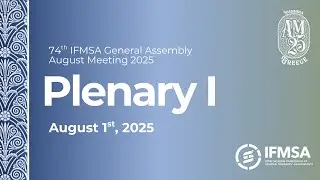 August Meeting 2025 | Plenary I | Ioannina, Greece