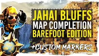 Guild Wars 2 - Jahai Bluffs Map Completion (Minimum-Mastery) with Custom Markers