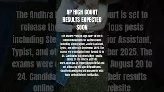 AP High Court Results Expected Soon