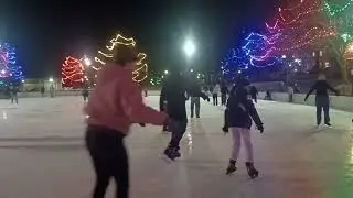 Ice skating at the frog pond in the Boston common. January 8, 2026