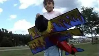 Daredevil Stunt Plane & Skydiver Kite Flying Airplane