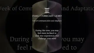 WEEKLY FORECAST: GEMINI  #astrology #astralmap #map #selfmap #self #horoscopo #signs #zodiac #zodiac
