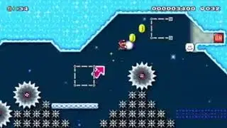 Super Mario Maker 2 - PowerNongX - Snowball Throw, Run, Rock [40s] - 8HP-Y55-QXG