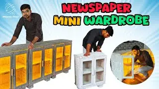 Turn waste newspapers into a stylish mini wardrobe &ndash; step-by-step DIY guide! #diy #artfromwaste 