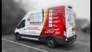 Rage Wraps - Ford Transit Vinyl Wrap - Fredriksen Fire Equipment
