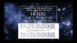 16-EDO D# 8:10:13 , 10:13:16 Ambient Pad for Microtonal harmony practice